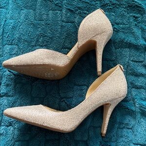 Michael Kors Sparkling Gold Heels